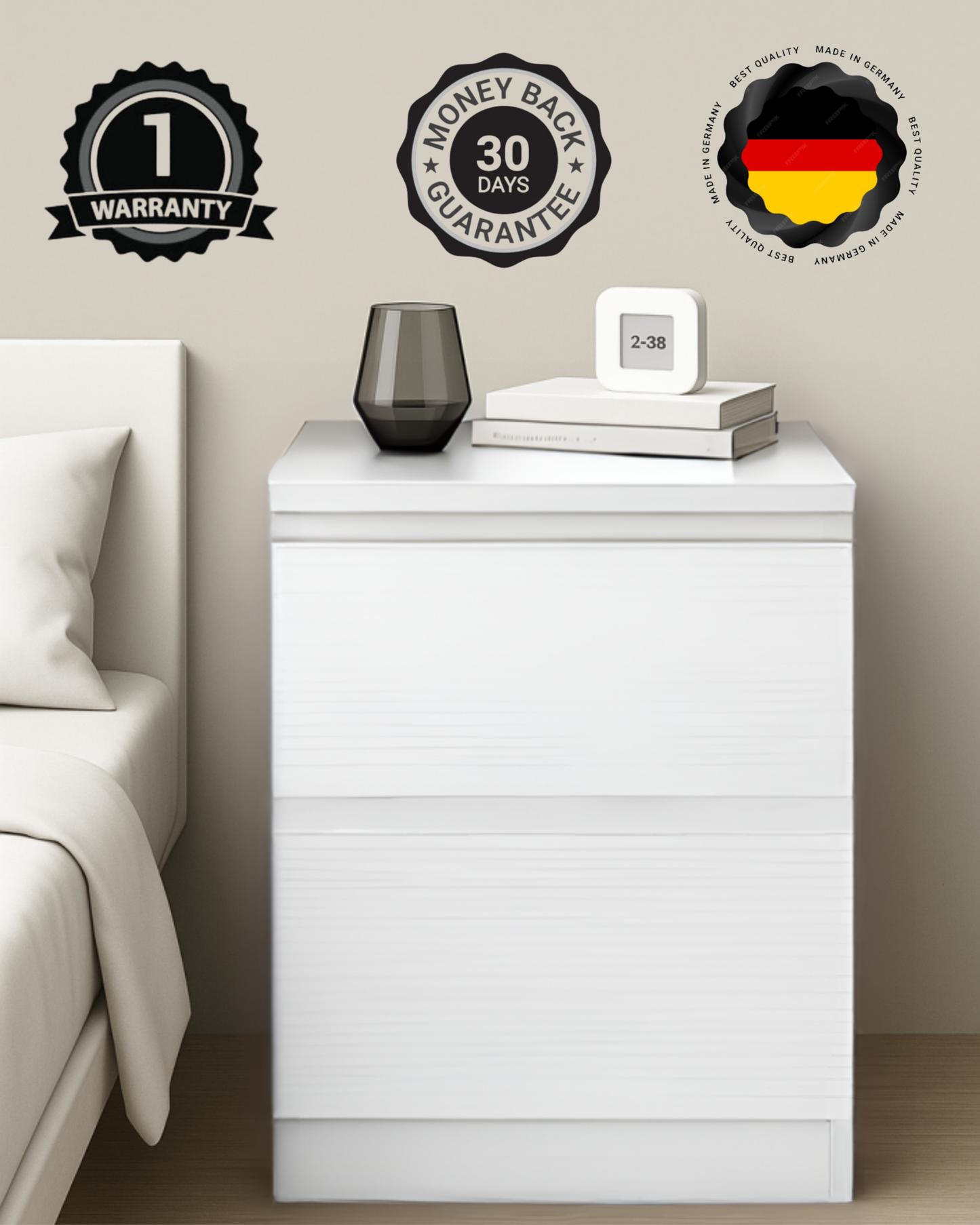 HausVersteck™ Nachttisch mit Geheimfach
