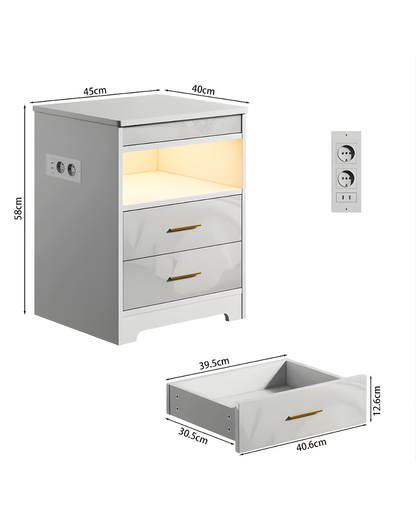 HausVersteck™ Nachttisch mit Schiebe-Geheimfach