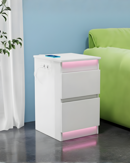 HausVersteck™ Nachttisch mit Geheimfach und Aufladestation