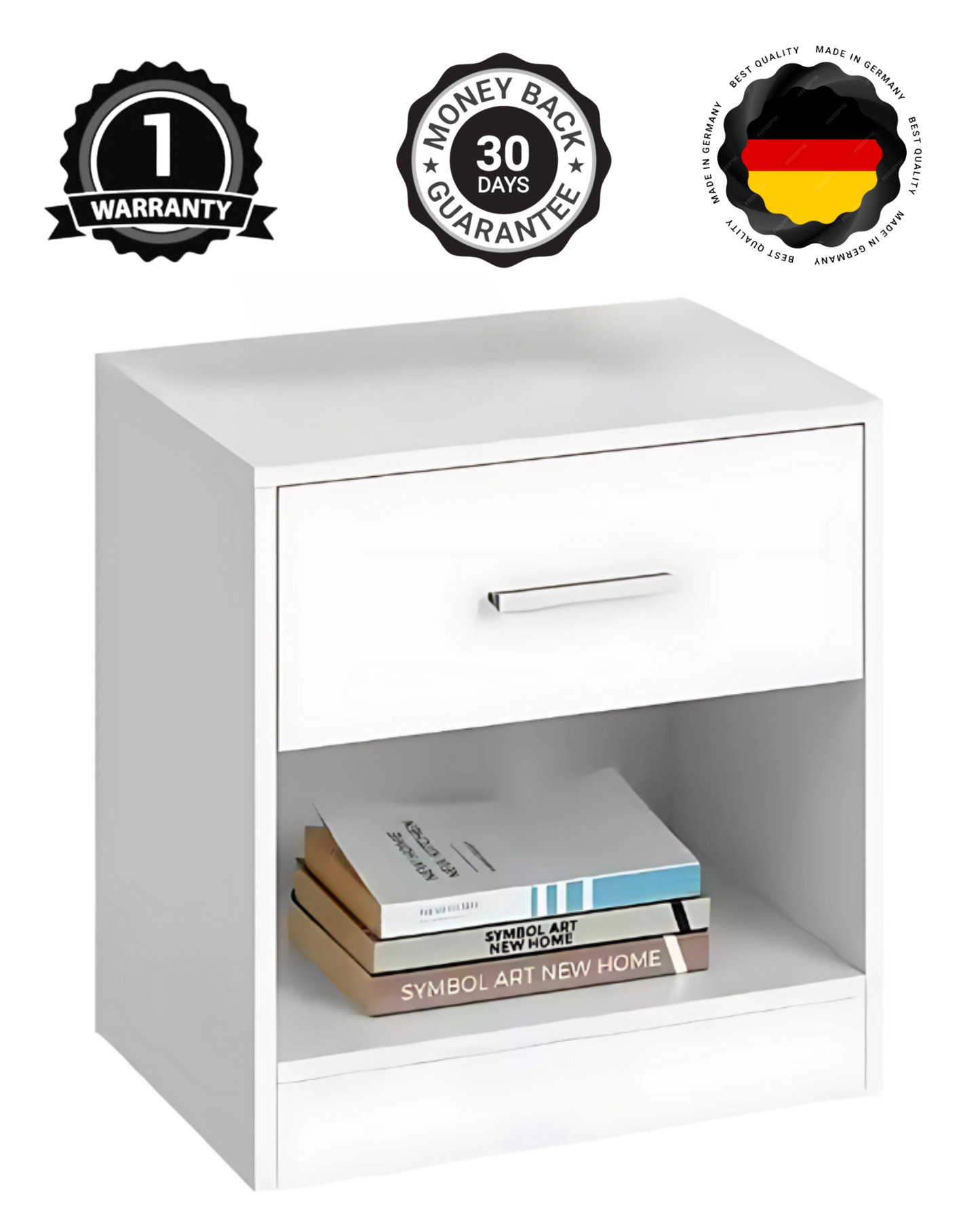HausVersteck™ nachtkastje met geheim vak onderaan