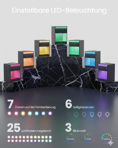 HausVersteck™ bedside table with charging station and secret compartments