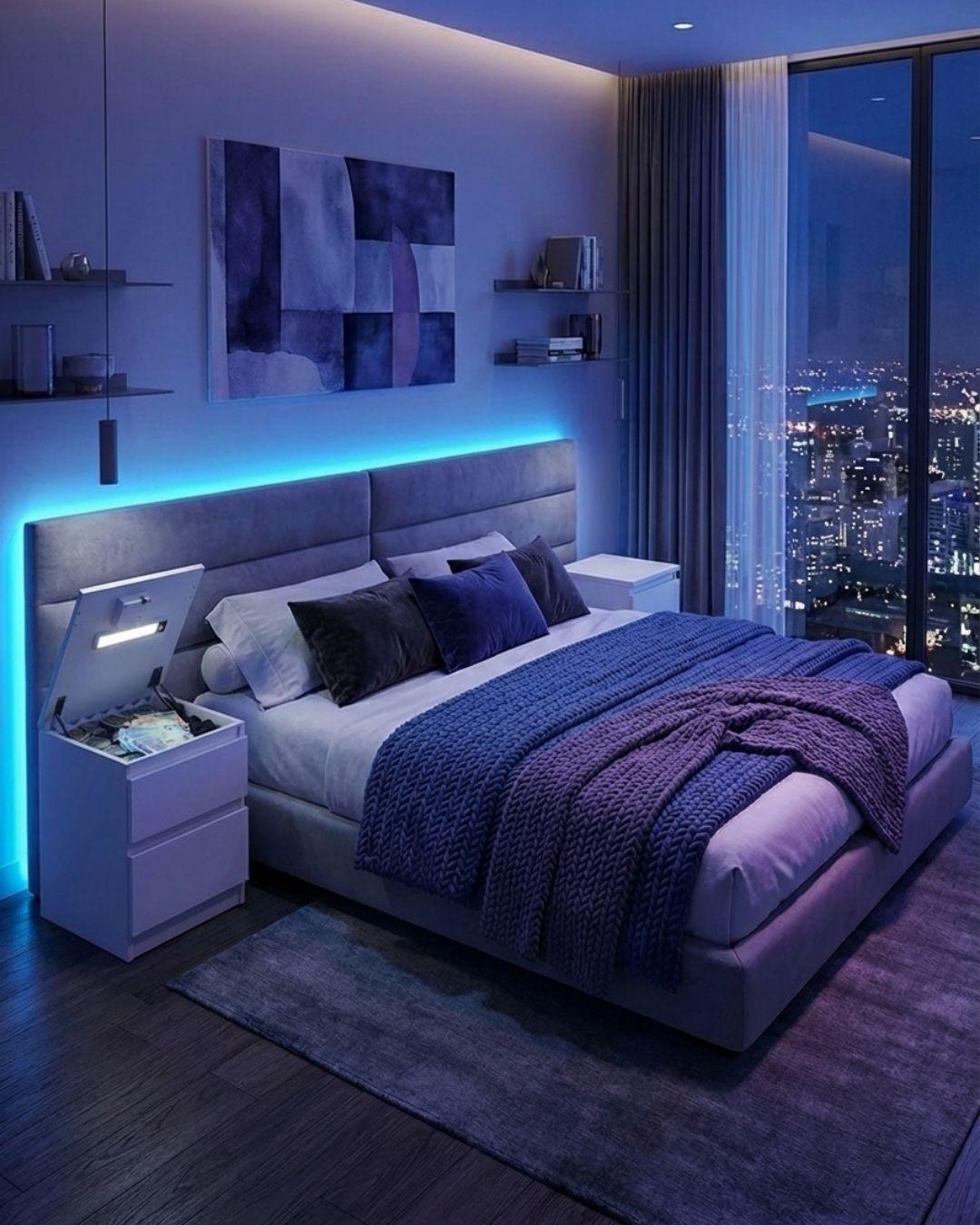 HausVersteck™ bedside table with secret compartment