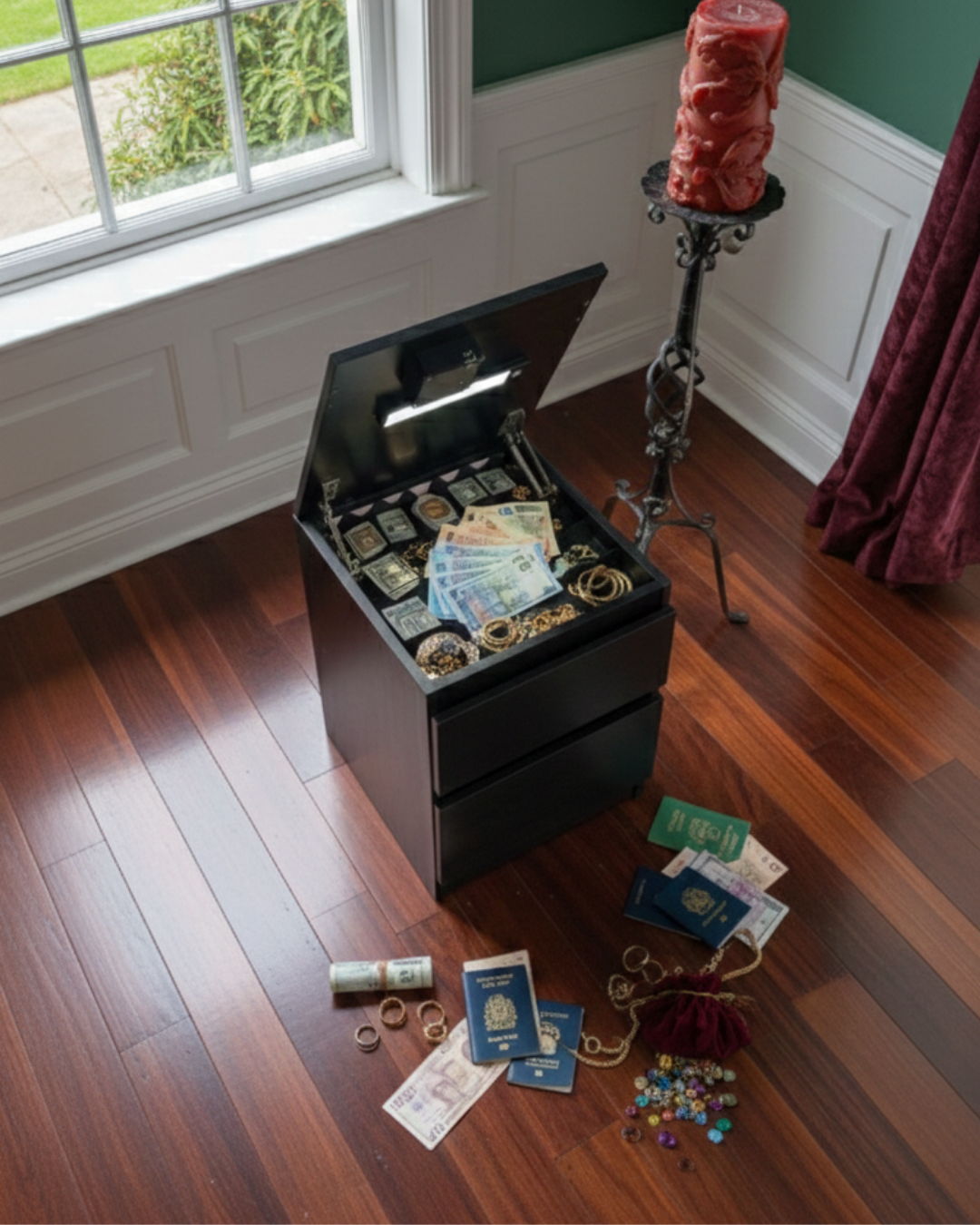 HausVersteck™ Comodino con scomparto segreto