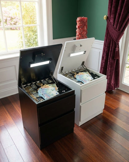 HausVersteck™ bedside table with secret compartment