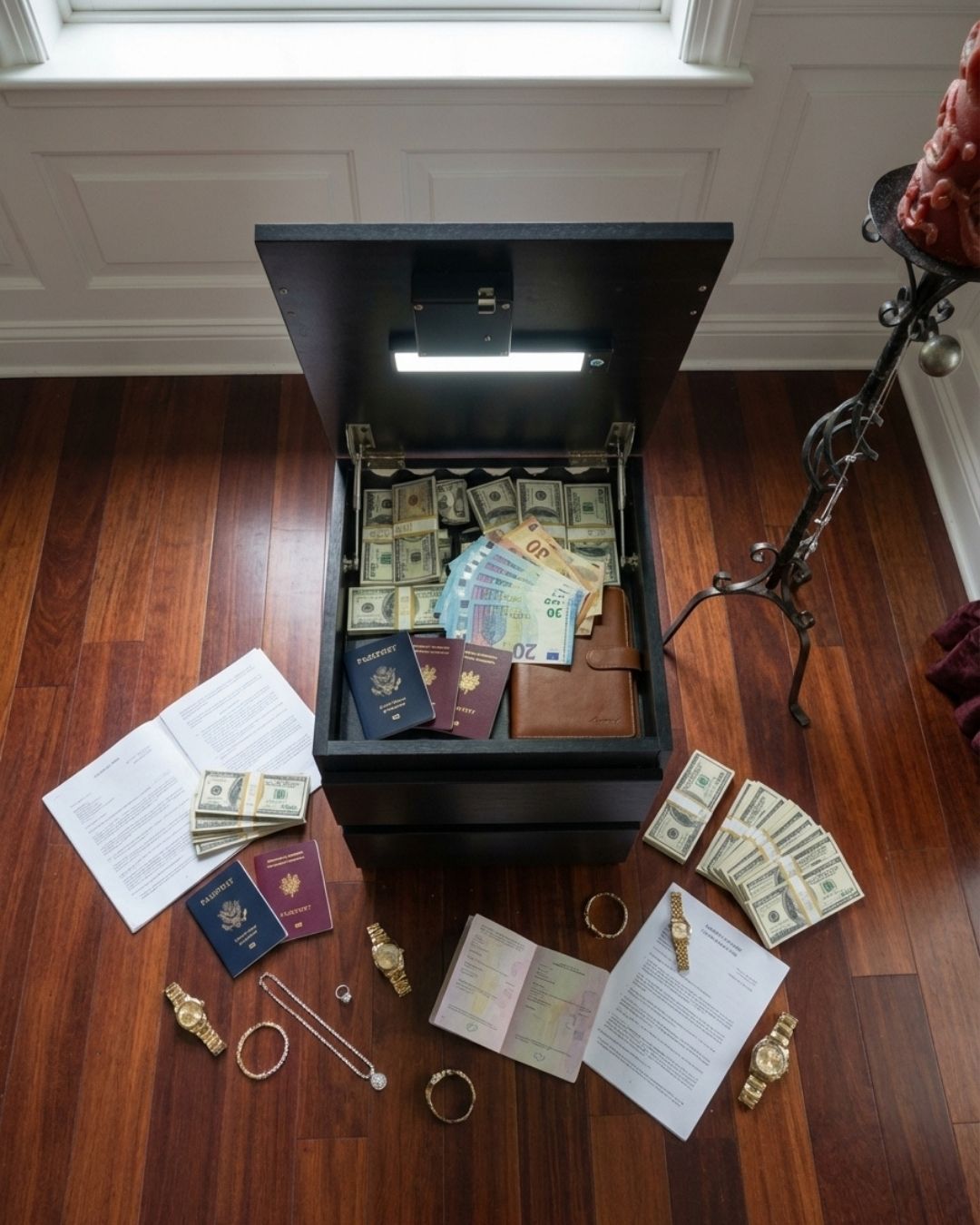 HausVersteck™ bedside table with secret compartment