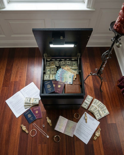 HausVersteck™ bedside table with secret compartment