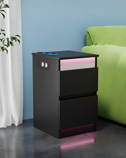 HausVersteck™ Nachttisch mit Geheimfach und Aufladestation