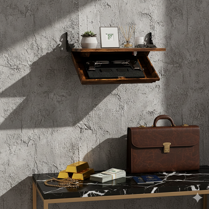 HausVersteck™ Wandregal mit Geheimfach