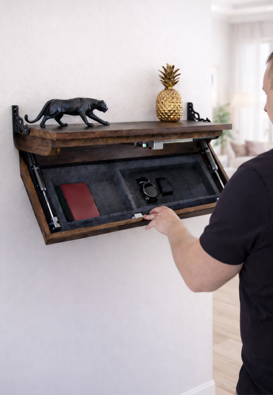 HausVersteck™ Wandregal mit Geheimfach